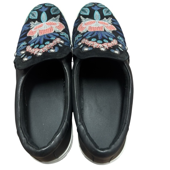 Rebecca Minkoff Embroidered Slip On Sneakers Size 11 - Picture 2 of 6